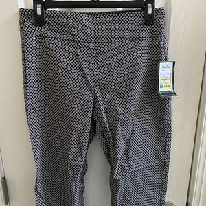 NWT Attyre Work Pants Black and White